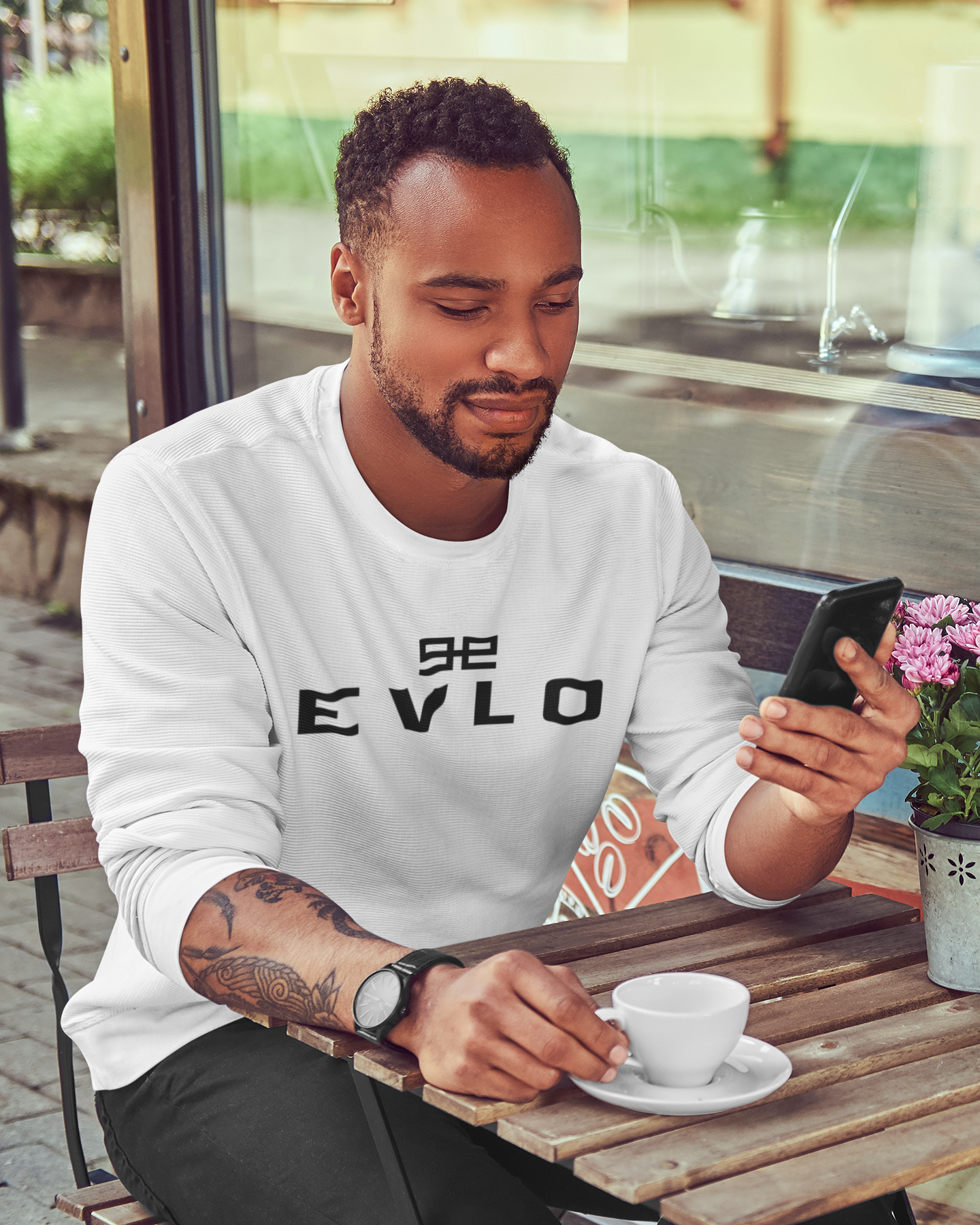 Evlo Logo EE Long Sleeve TEE